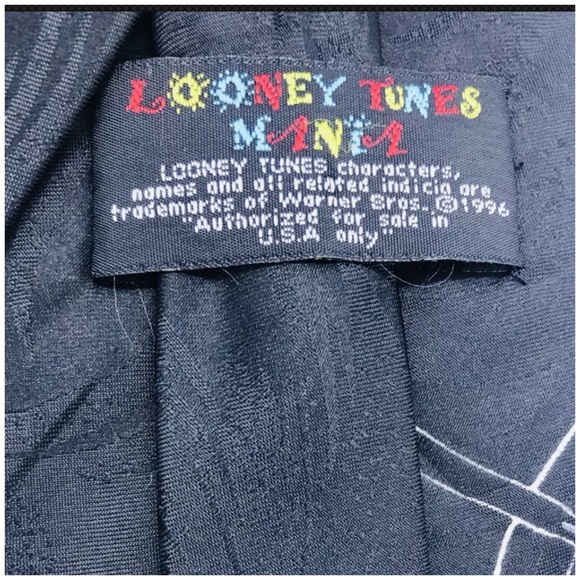 LOONEY TUNES MANIA Warner Bros. Golf tie Taz 4x57 - Picture 3 of 6